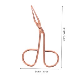 Beavorty 2pc Stainless Steel Eyebrow Tweezers Lash Curler Tool Hood Brow Tweezers Set Scissor Handle Eyebrow Grooming Tools