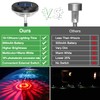 Bright Solar Pathway Lights 6 Pack,Color Changing+Warm White LED Solar