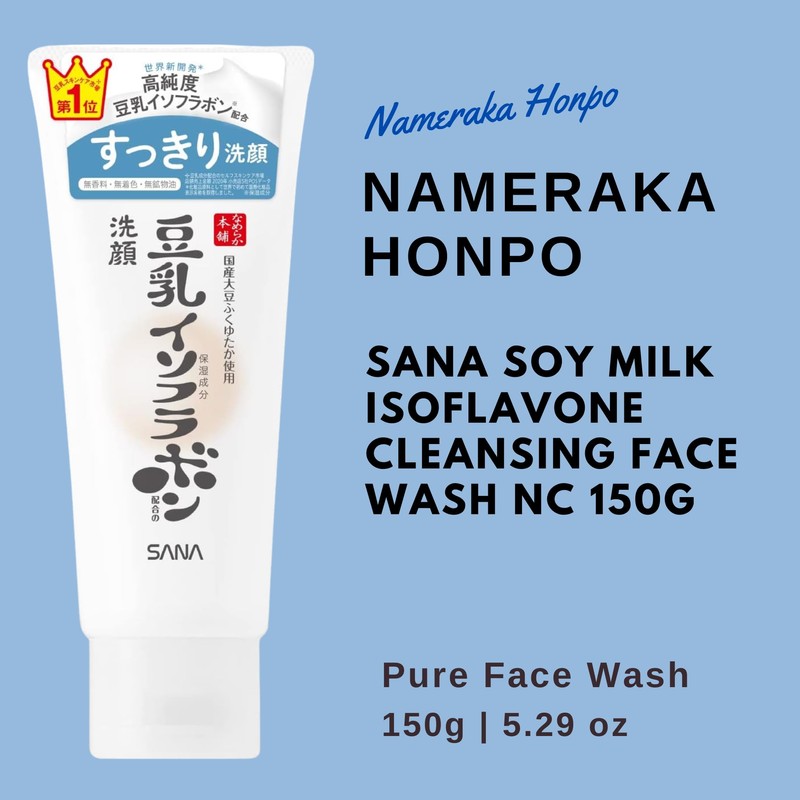 Nameraka Honpo Sana Soy Milk Isoflavone Cleansing Face Wash NC