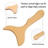 2 Pieces Wooden Gua Sha Boards Massage Tools Home Care