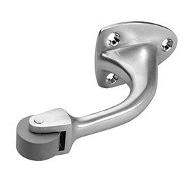 Rockwood 085814 455.26D Curved Roller Stop, Satin Chrome Finish