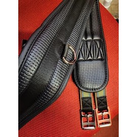 Rhinegold Synthetic Comfort Girth - Black, 40"