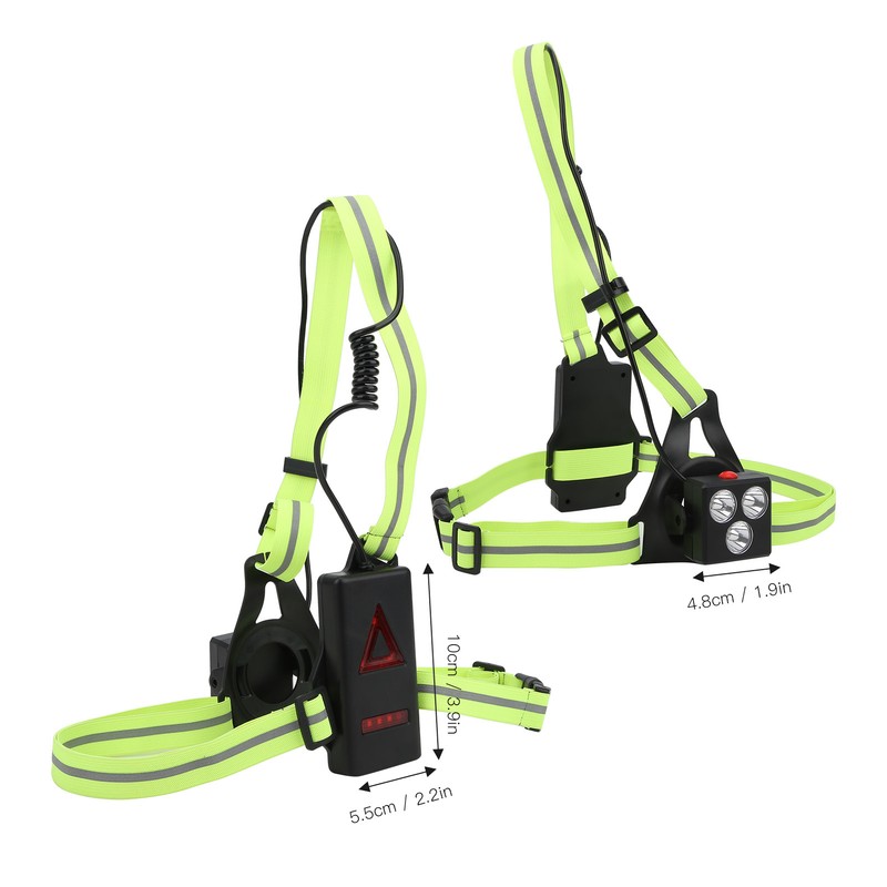 USB Charge Light Safety Warning Chest Lamp for Outdoor Sport