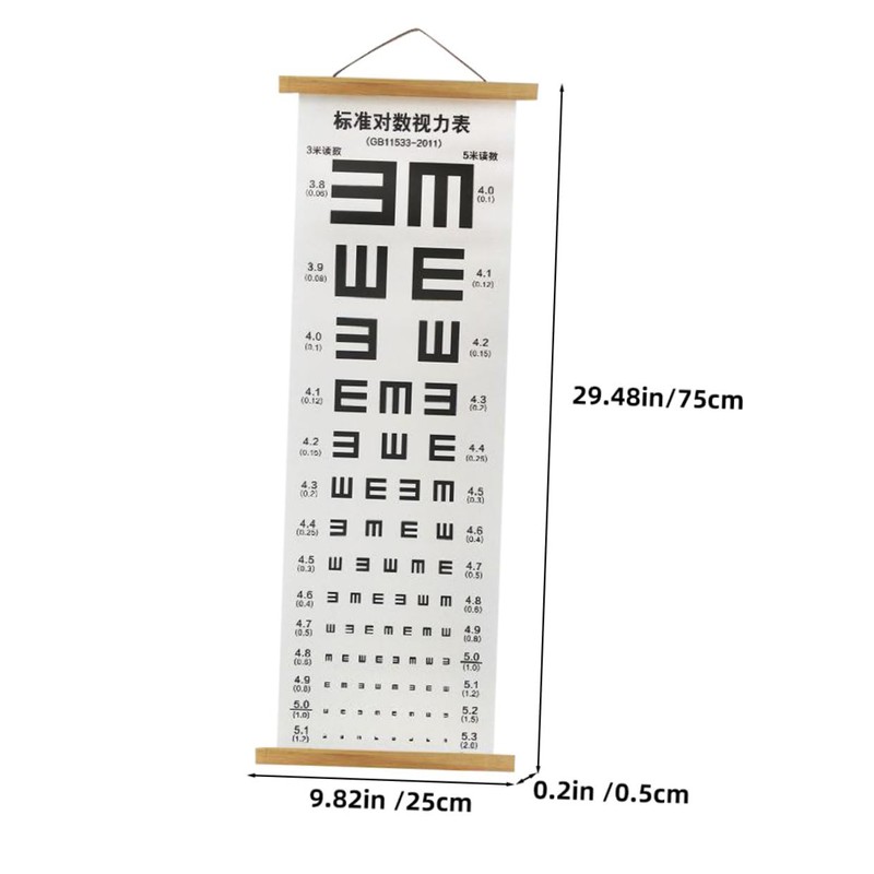 Alipis Visual Testing Chart Eye Chart for Family Vision Exams
