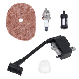 FS56 Ignition Coil Module & Air Filter Kit Fit For Stihl FS56R FS56RC FS56C FS50 FS50C FS40 FS40C String Trimmer FC56 FC56C HT56C KM56 KM56C KM56RC Kombi Replace 41444001302 41444001303 41441242800