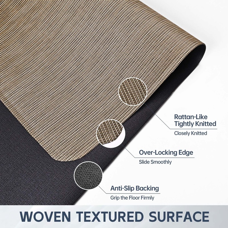 Office Chair Mat for Hardwood Floor, 53" x 45" Desk