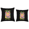 Peace, Love & Bath Bombs Psychedelic 70’ Style Throw Pillow