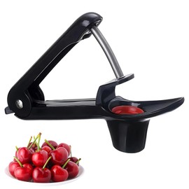 Quick Remove Cherry Pitter Portable Kitchen Tool Safe Tool for Removing Kernel Fruits Suitable for Cherries, Plums, Olives, Dates, Hawthorn