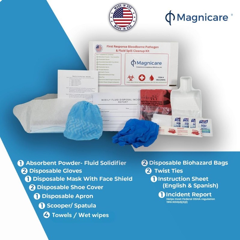 Magnicare First Response Spill Kit - Be OSHA Compliant |
