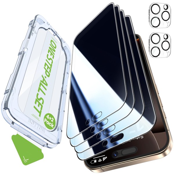 iGluz iGluz 4+2 Pack for iPhone 16 Pro Privacy Screen