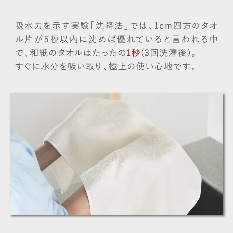 Itokashi Face Towel, Washi, Cotton, Imabari Towel, Made in Japan,