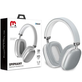 Epiphany Bluetooth Headset - Wireless Audio Device with Elegant Design and Versatile Connectivity Options - Colour: Silver