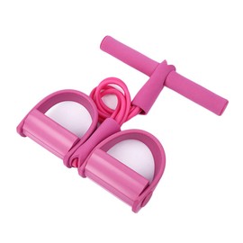 R-STYLE Stomach Stomach Stretching Abs Equipment for Abdominal Exercise, Back Muscle Training, Rowing Machine, Fitness Tube (Pink)
