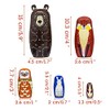 ELUTONG Traditional Russian Nesting Dolls - Wooden Bear Matryoshka Nested
