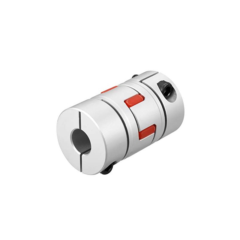 sourcing map Shaft Coupling 15mm to 15mm Bore L66xD40 Flexible