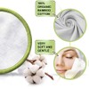20 Pcs Reusable Makeup Remover Pads Bamboo Washable Cotton Rounds
