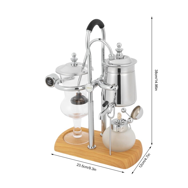 WANLECY Vintage Siphon/Syphon Coffee Maker, Belgian Luxury Coffee Brewer Pot