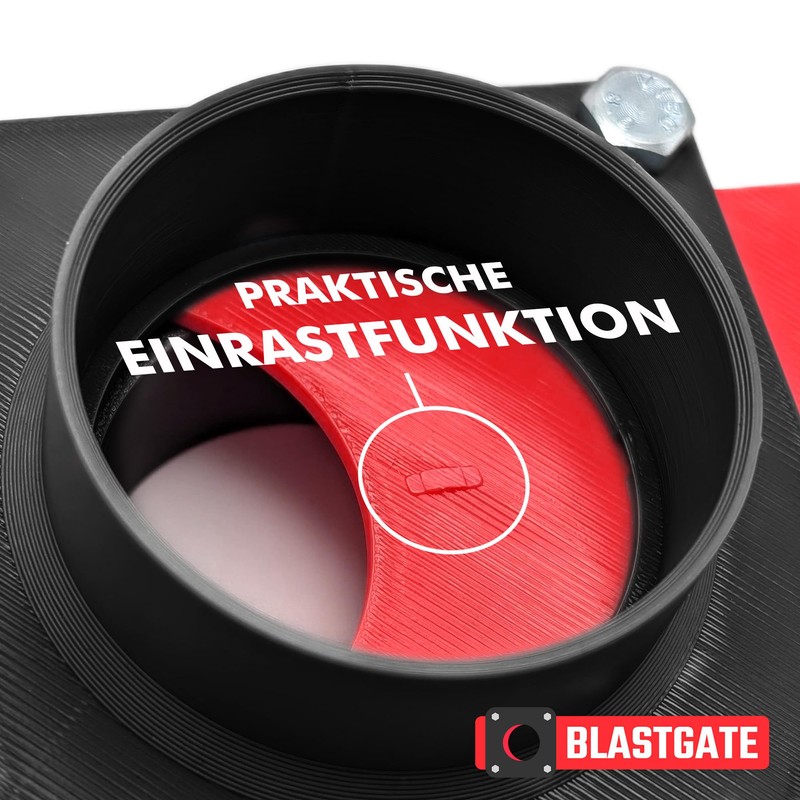 BlastGate 50 mm Gate Valve DN50 for Workshop Extraction Airflow