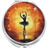 NewCharms Ballerina Silhouette Compact with Mirrors - Perfect Pocket and