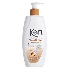 Keri Whole Body Therapy Loción original de manteca de karité, hidratación continua, 3 humectantes esenciales (vitamina E, aloe y aceite de semilla de 