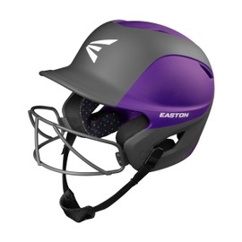 EASTON GHOST Softball Batting Helmet, Two-Tone Matt Purple/Charcoal, Large/XLarge