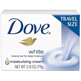 Dove White Travel Size Bar Soap With Moisturizing Cream 2.6 oz (Pack of 7)