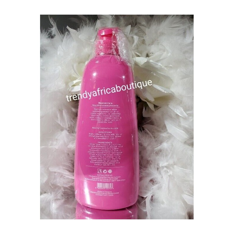 Blemish Care Snow White Exfoliating Shower Gel. ORGANIC FORMULAR 1000ml