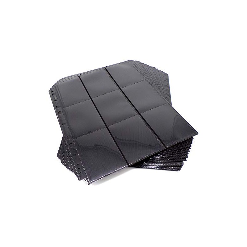 docsmagic.de 50 18-Pocket Pages Black - Sideloading - 11 Holes