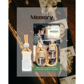 ikeda fragrance Car Air Freshener 4ml Car Scents | 45-Days Keep Fragrance | Automotive Hanging Diffuser Bottles | Remove Auto Odor Long-Lasting Fresh Air for Home Deodorizer (2pcs, Memory)