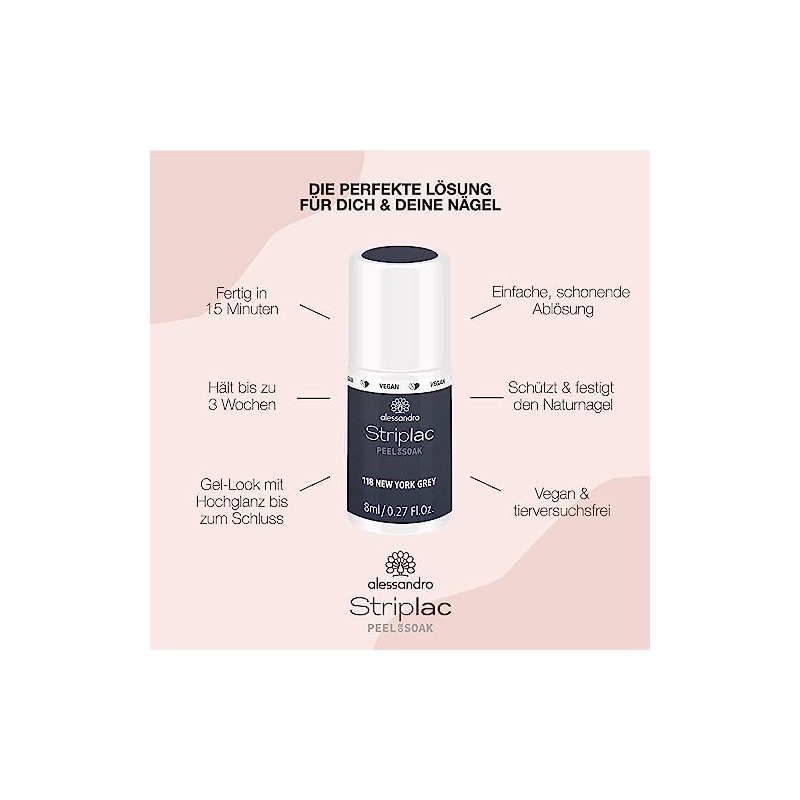 Striplac Peel or Soak - 118 New York Grey by