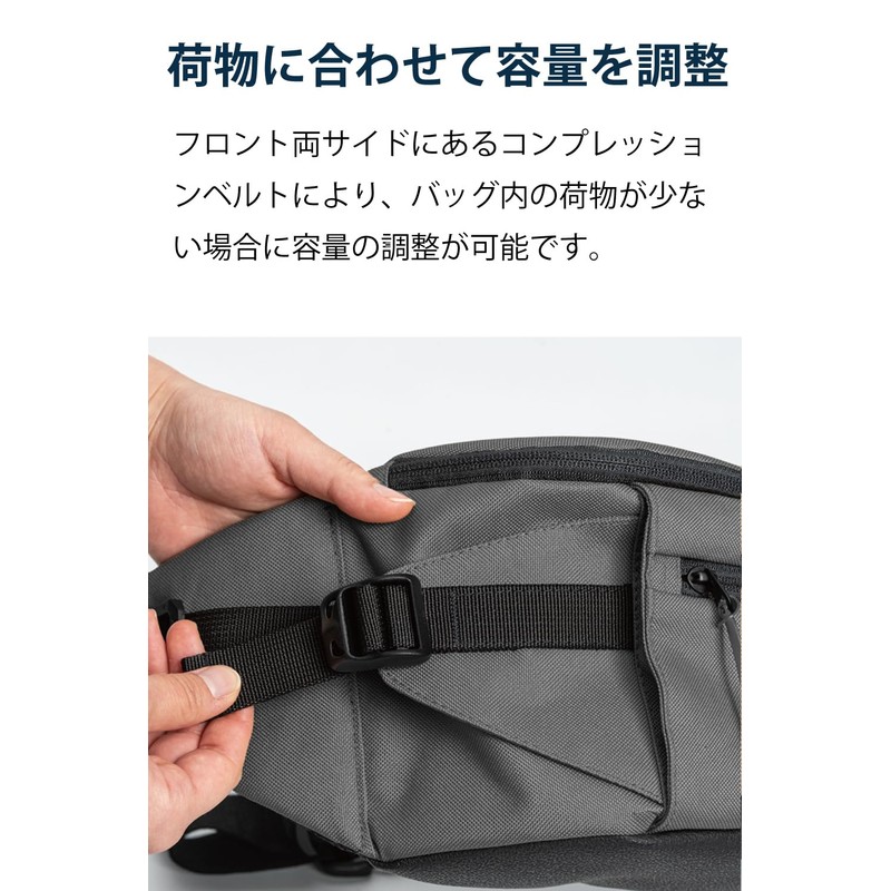 RS Taichi RSB285 Motorcycle Body Bag, Waist Pouch, Touring Waist