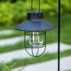 2 Pack EKQ Hanging Solar Lights Lantern Lamp with Shepherd
