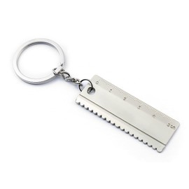 Komonee Work Tools Ruler Metal Keychains Labourer Apparatus Key Rings Toolbox Utencil Key Chains Novelty Keyrings (Pack of 3)