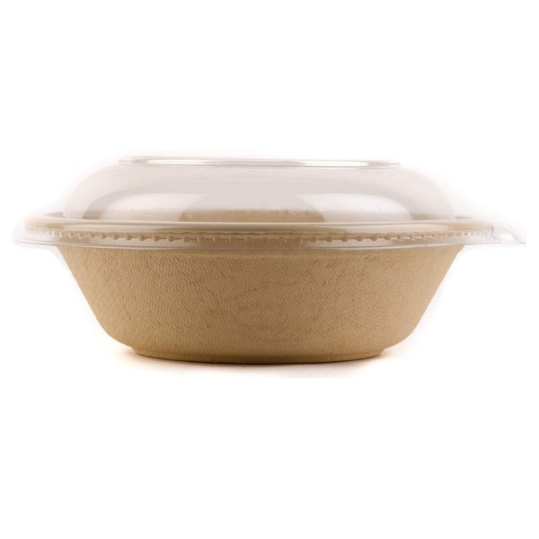 [2 Pack of 150] - EcoQuality 32oz Round Disposable Bowls