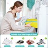 ODIWEN 2 Stück Sneaker Mesh Waschbeutel Wäschesack, Schuhe Sneaker Multi