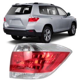 Silscvtt Passenger Side Outer Tail Light Assembly Replacement for Highlander 2011-2013 Right Tail Lamp 815500E070 TO2801185