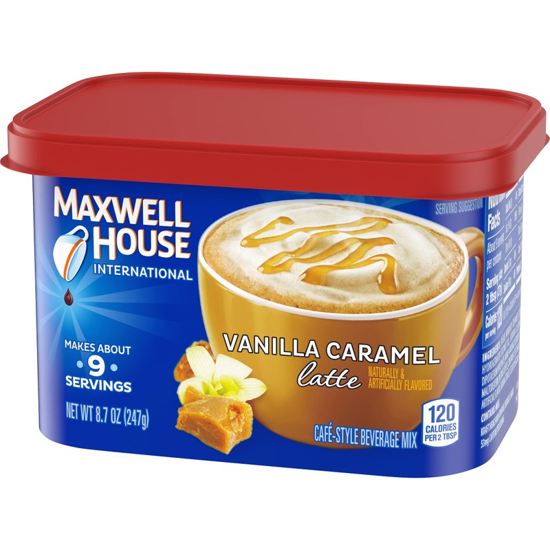 Maxwell House International Vanilla Caramel Latte Mix, 8.7 Oz (Pack