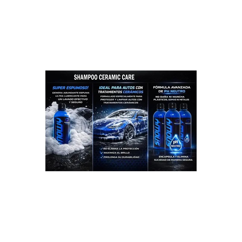 Shampoo Snow Ph Neutro Carrocería Extra-espuma Concentrado