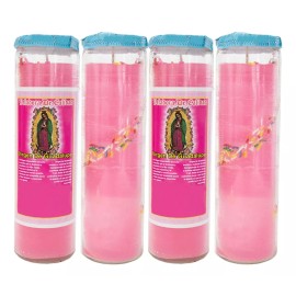CEB 4 Veladoras Esotéricas Virgen De Guadalupe