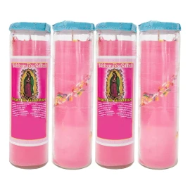 CEB 4 Veladoras Esotéricas Virgen De Guadalupe