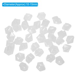 MECCANIXITY 500pcs Glow Rocks 10-15mm Glow Pebbles Decoration in The Dark Luminous Stones Decor DIY Decorative White for Garden, Potted Plant, Fish Tank