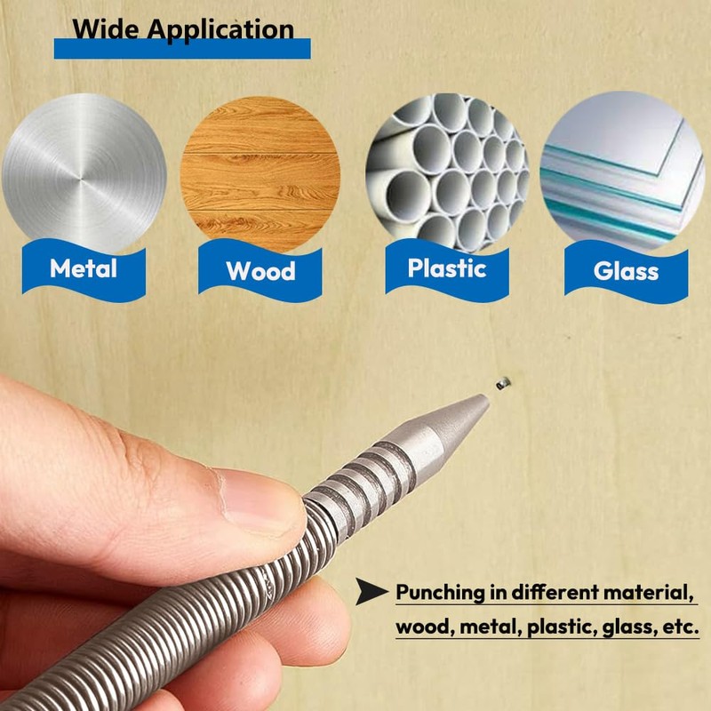 Saipe 2pcs Dual Head Nail Setter and Hinge Pin Remover