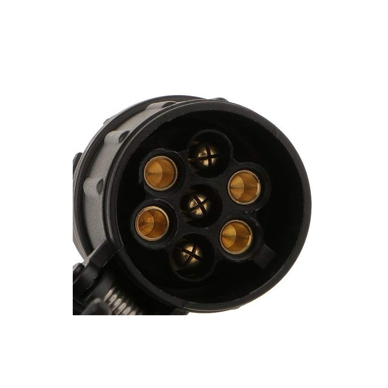 13 to 7 Pin Tow Bar Adapter Cable 12V Black