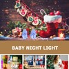 Uonlytech Christmas Snowman Night Ligh, LED Light USB Night Light