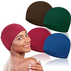BCHRTOIP 4 Pieces Soft Chemo Headwear for Women, Lightweight Hair Cap for Sleep Chemo Caps Sleeping Cap for Chemo Hair Loss