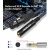 HUALEU 2Pack XLR to 1/4 Cable,Balanced 3 Pin XLR Female