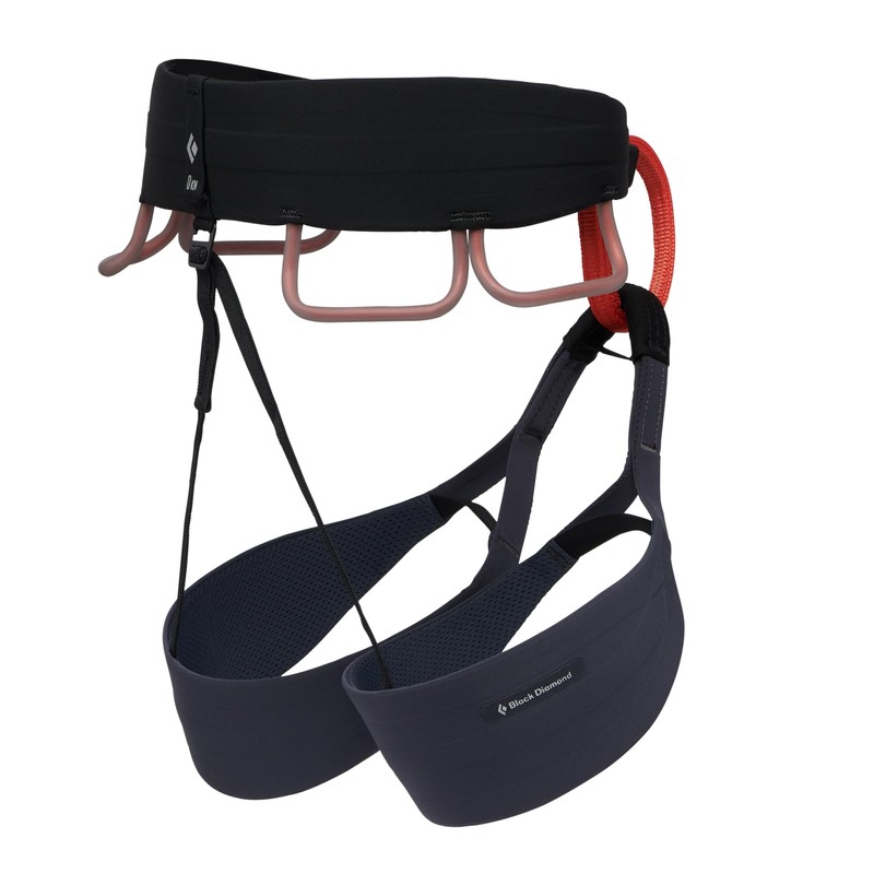 BLACK DIAMOND Mens Solution Rock Climbing Harness, Carbon, Medium