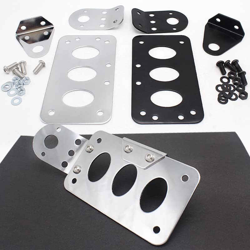 Shiwaki Motorcycle Side Mount Bracket Universal Taillight License Plate Holder