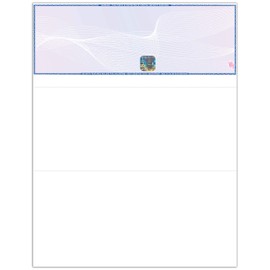 EZ Checks High Security Check Paper with Hologram & 20 Security Features | 500 Sheets | QuickBooks Compatible (Blue/Maroon, Check at Top)