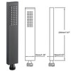 Ownace Square Solid Brass Oil Rubbed Black Hand Held Shower